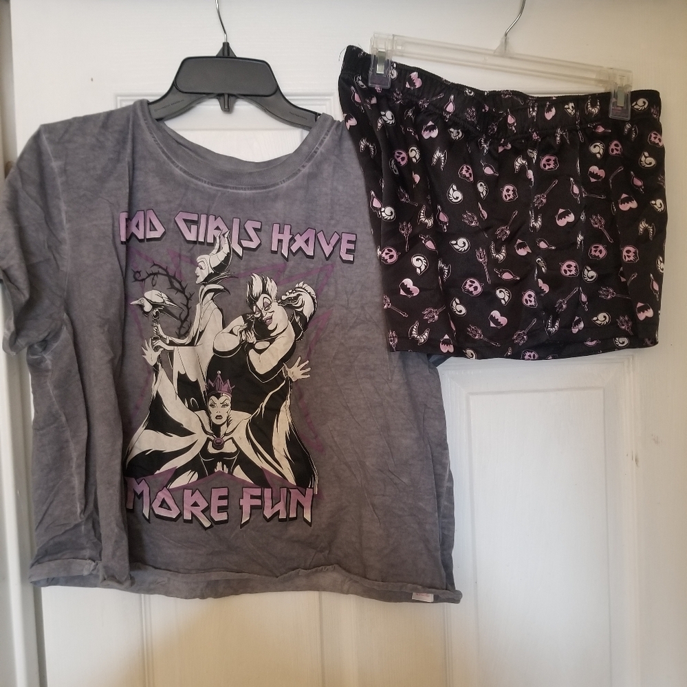 Women's Disney Villian Pajama Set Size XL